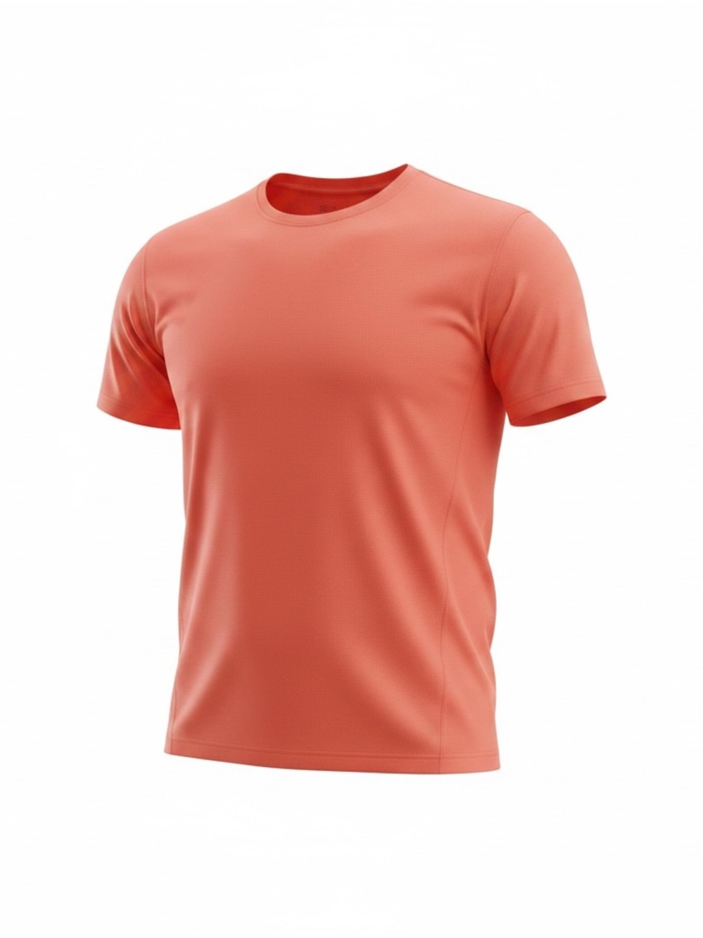 The Nike Tee Dri-Fit Men's Coral orange Crew Neck Performance T‑Shirt